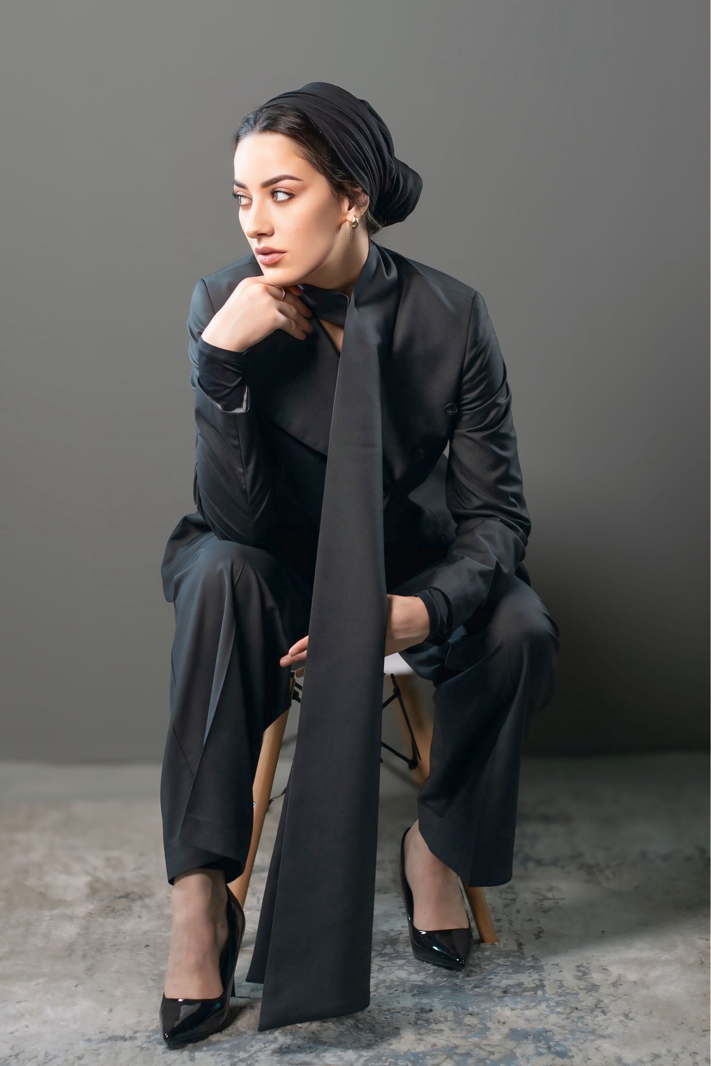 STRUCTURED TWO-PIECE SUIT - Gray