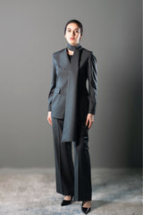STRUCTURED TWO-PIECE SUIT - Gray